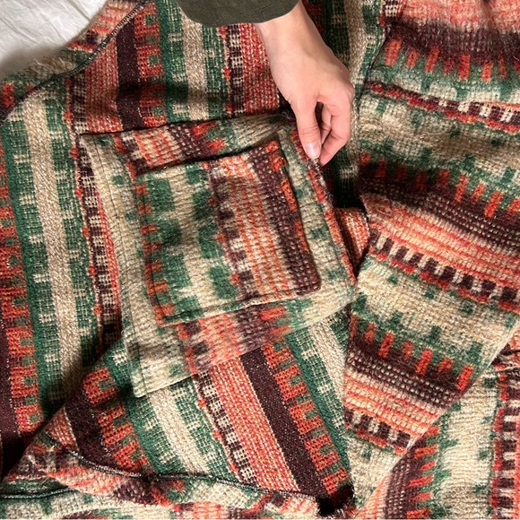 Vintage Wool Blend Poncho - Picture 3 of 5